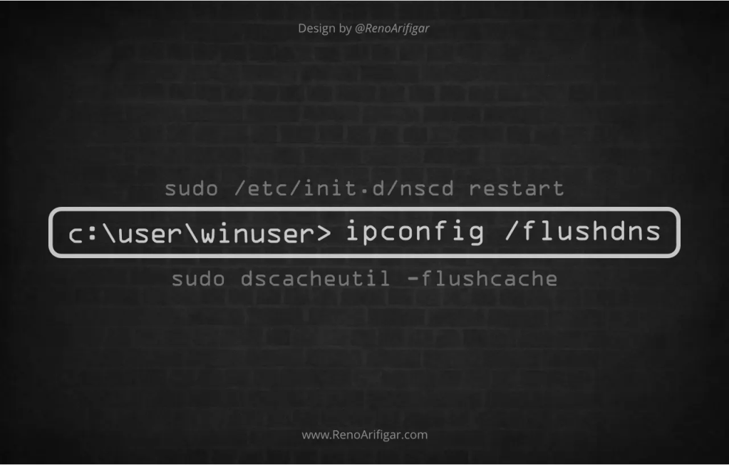 Cara Flush DNS atau Clear DNS Cache di Berbagai Device & Browser - RenoArifigar.com