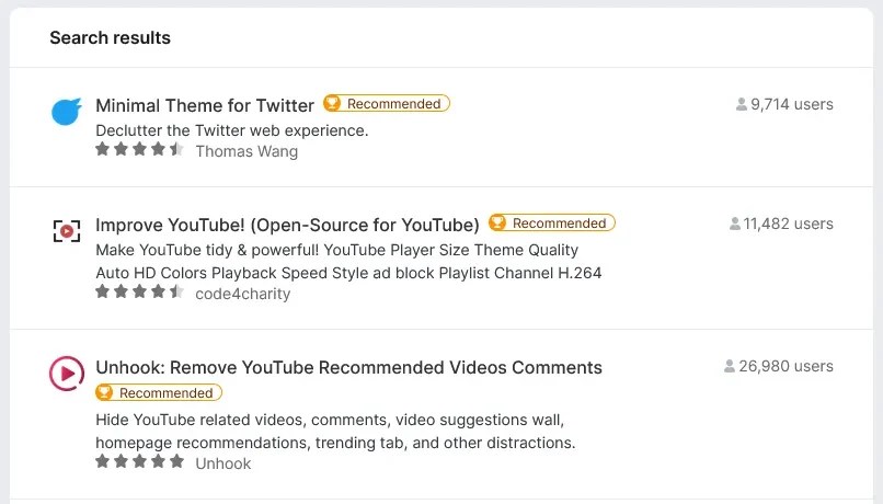 Firefox Recommended Extensions - RenoArifigar.com