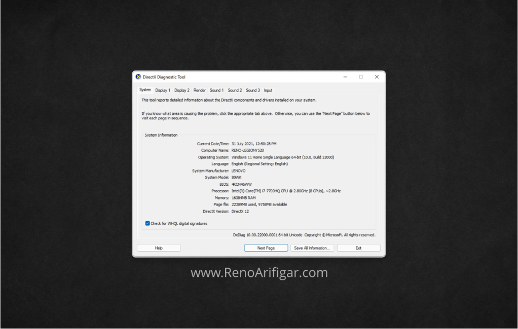 Panduan Membaca dan Memahami Spesifikasi Komputer - RenoArifigar.com
