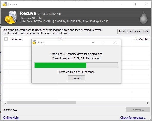 Aplikasi Recuva untuk Mengembalikan File Hilang Terformat - RenoArifigar.com
