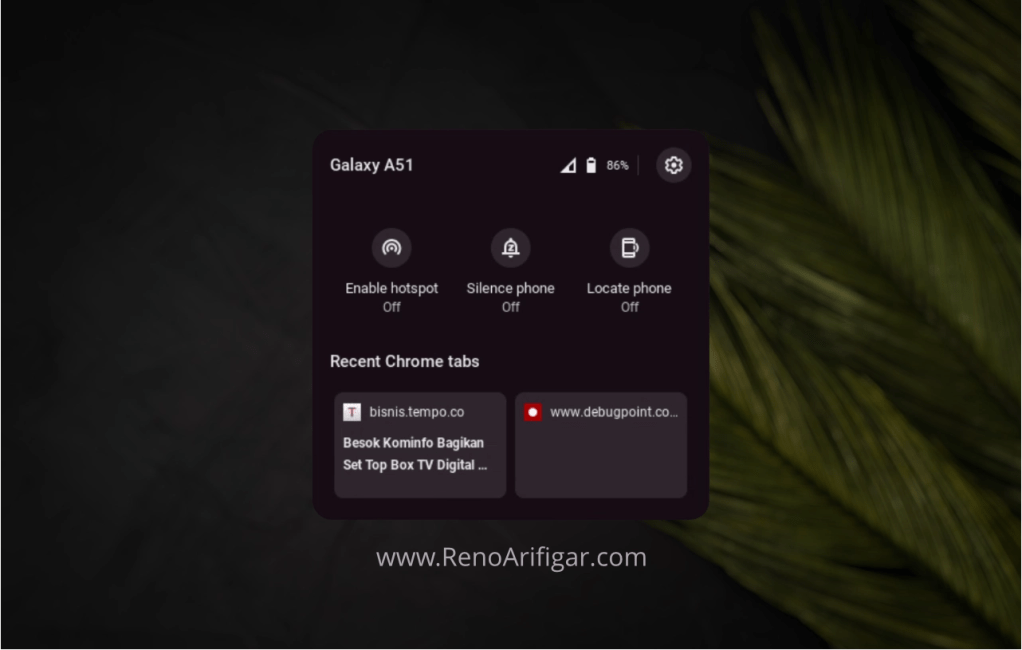 Menghubungkan Smartphone dengan Chromebook&nbsp;Kalian