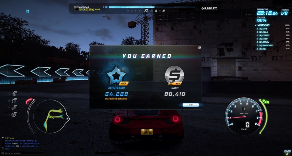 NFS World Nightriderz : Horizon Reputation Reward after finishing event - RenoArifigar.com